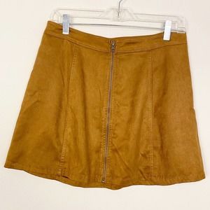 Red Camel Tan Faux Suede Skirt Juniors